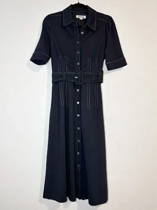 Boden Anita Ponte Shirt Dress - Size 6P - Picture 5 of 11